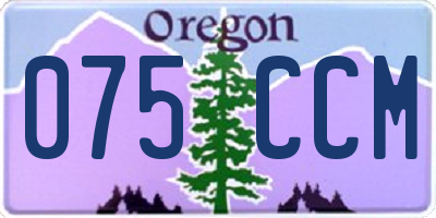 OR license plate 075CCM