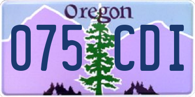 OR license plate 075CDI