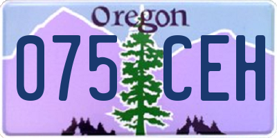 OR license plate 075CEH
