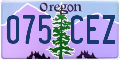 OR license plate 075CEZ