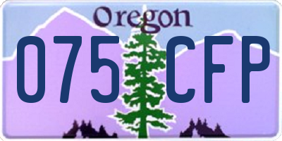 OR license plate 075CFP