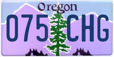 OR license plate 075CHG