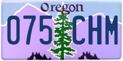 OR license plate 075CHM
