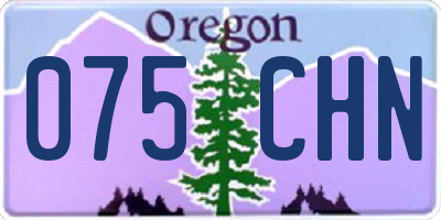 OR license plate 075CHN