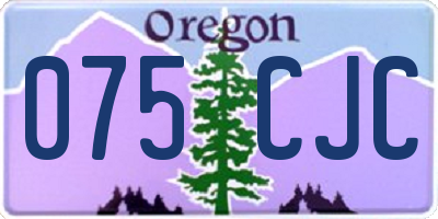 OR license plate 075CJC