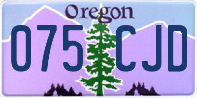 OR license plate 075CJD
