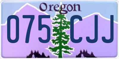 OR license plate 075CJJ