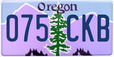 OR license plate 075CKB