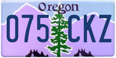OR license plate 075CKZ