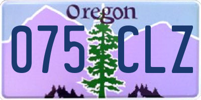 OR license plate 075CLZ