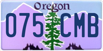 OR license plate 075CMB