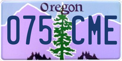 OR license plate 075CME