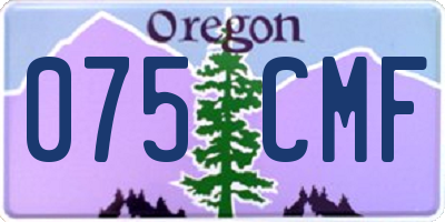 OR license plate 075CMF
