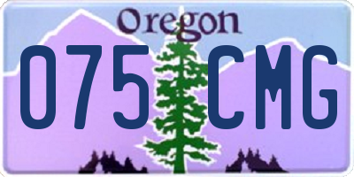 OR license plate 075CMG