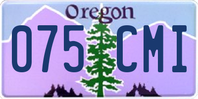 OR license plate 075CMI