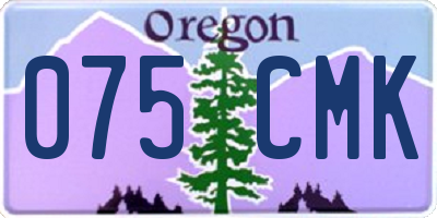 OR license plate 075CMK