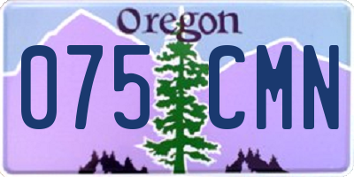 OR license plate 075CMN