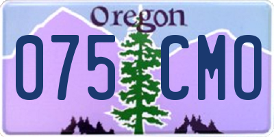 OR license plate 075CMO