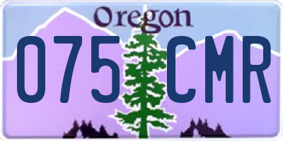 OR license plate 075CMR