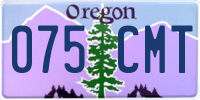 OR license plate 075CMT