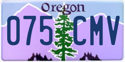 OR license plate 075CMV
