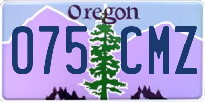 OR license plate 075CMZ