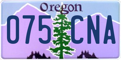 OR license plate 075CNA