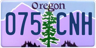 OR license plate 075CNH