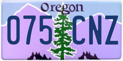 OR license plate 075CNZ
