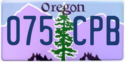 OR license plate 075CPB