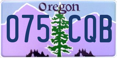 OR license plate 075CQB