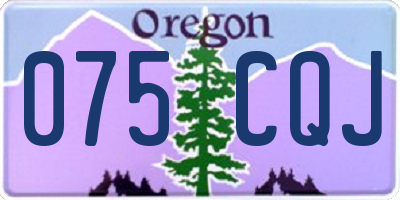 OR license plate 075CQJ