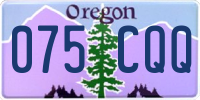 OR license plate 075CQQ