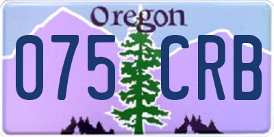OR license plate 075CRB
