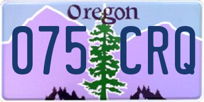 OR license plate 075CRQ