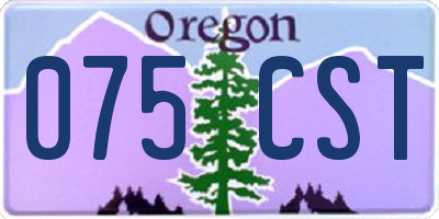 OR license plate 075CST
