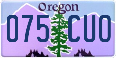 OR license plate 075CUO