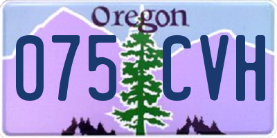 OR license plate 075CVH