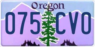 OR license plate 075CVO