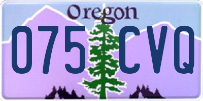 OR license plate 075CVQ