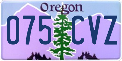 OR license plate 075CVZ
