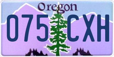 OR license plate 075CXH