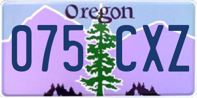 OR license plate 075CXZ