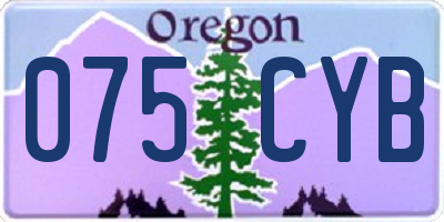 OR license plate 075CYB