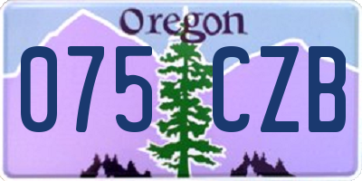 OR license plate 075CZB