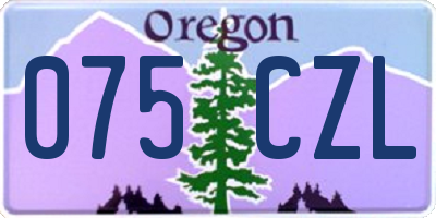 OR license plate 075CZL