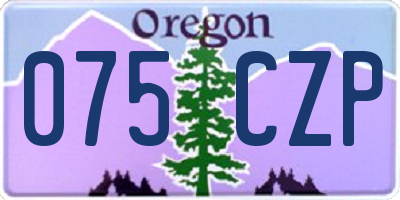 OR license plate 075CZP