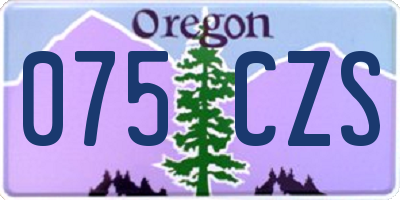 OR license plate 075CZS