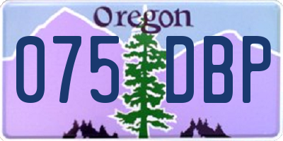 OR license plate 075DBP