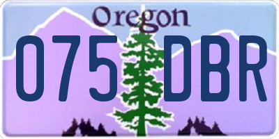 OR license plate 075DBR